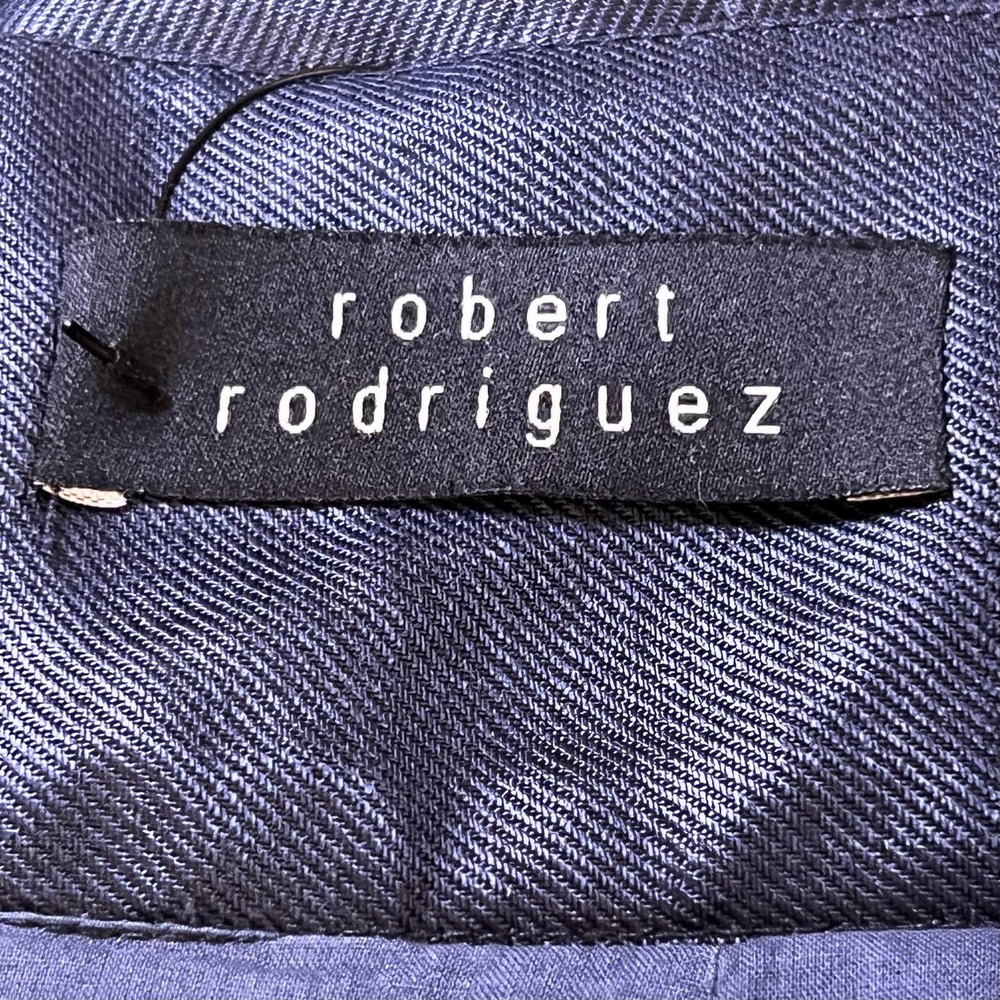 Robert Rodriguez Women’s Navy Mini Skirt with Unique Front Pleat Apx Size 6 - Picture 10 of 13